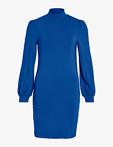 Vila VIFELLY HIGH NECK L/S DRESS/SU - Korte kjoler - LAPIS BLUE / blue