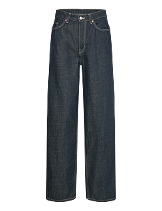 Weekday Rail Mid Loose Jeans - Vide jeans - BLUE RINSE / navy