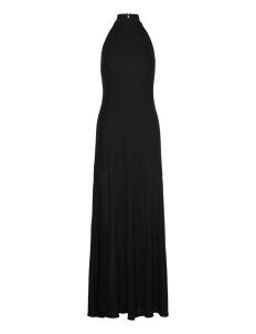 Weekday Open Back Maxi Halter Dress - Selskapskjoler - BLACK / black