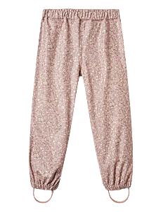 Wheat Rainwear Olo Trousers - Regnbukser - POWDER FLOWER MEADOW / pink/rose