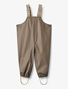 Wheat Rainwear Charlo Overall - Regnbukser - DRY WOOD / brown