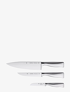 WMF Grand Gourmet knife 3 pcs. set (chef/utility/vegetable) - Knivsett - CROMARGAN / silver