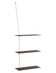 WOUD Stedge add-on shelf (60 cm) - Møbler - SMOKED OAK / brown