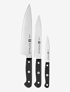 Zwilling Knife set, 3-pcs - Knivsett - SILVER, BLACK / black